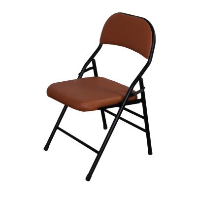 China Wholesale Foldable Padded Metal Pipe Shaped Steel Cheap Used Folding Chair for sale