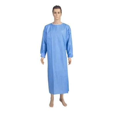 China Isolation Gown With Elastic Cuff Disposable PPE Sterile Isolation Gowns Medical Grade Level 2 Operation Surgical Sterile Gown 40Gsm for sale