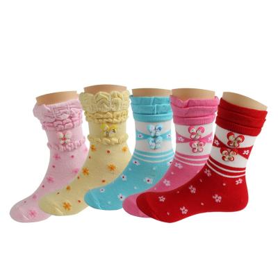 China Dance socks wholesale comfortable girls socks lace up jewelry dance thongs pile socks for sale