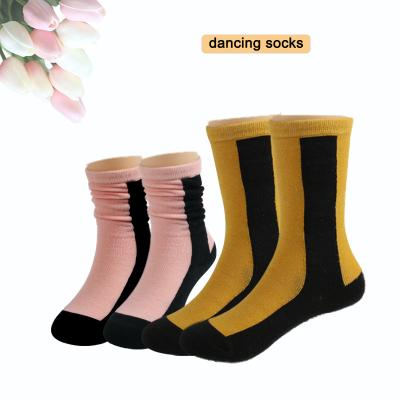 China Two Stacks Socks Tube Fine Medium Cotton Pockets Hot Selling Girls Fashion Puffs Pile Casual Socks For Two Wears for sale