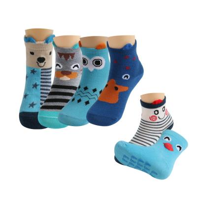 China Non-slip Anti-skid Baby Socks Custom Comfortable Three-Dimensional Animal Socks for sale