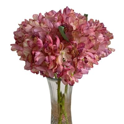 China Wholesale Dry Look Fake Rose Hydrangea Artificial Flower For Home Decor for sale