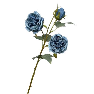 China High Quality Realistic Bulk Roses Artificial Fake Rose Flowers Large Decorative Flower for sale