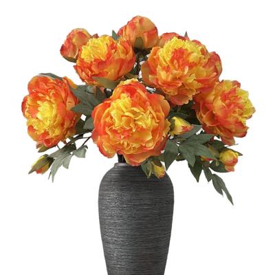 China Wedding Lifelike Silk Peony Flower Peony Decoration Home Event Artificial Flowers for sale