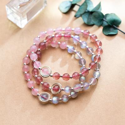 China Crystal Beads Bracelet Real Environmental Friendly 925 Sterling Silver Beads Bracelets for Women 2019 for sale