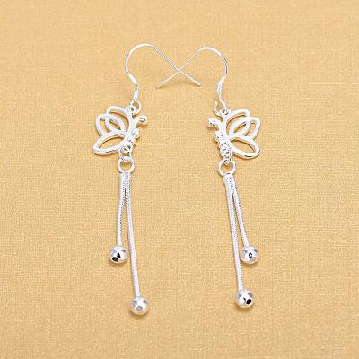 China Environmentally friendly European and American long tassel butterfly earrings for women animal jewelry for sale