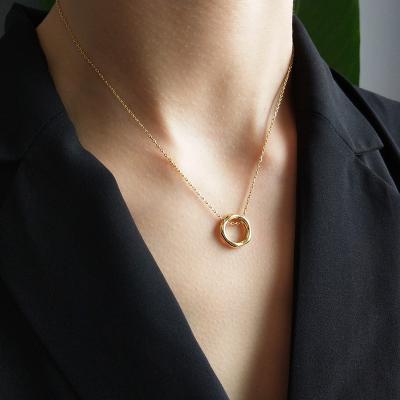 China Environmental Friendly Cavity Around Irregular Necklaces For Women 925 Sterling Silver Vintage Pendant Necklaces for sale