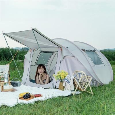 China Quick-opening Outdoor Automatic Waterproof Tent Sunscreen Tent Single Layer Camping Tent Straight Tying Type for sale