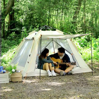 China 3-4 person travel beach tent portable automatic camping tent rainproof outdoor camping tent for sale