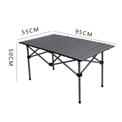 China Factory direct sales egg roll table camping folding table iron Easy-carry folding camping table for sale