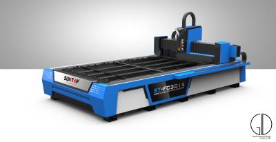 China 1000W Fiber CNC Laser Cutting Machine For Stainless Steel Aluminum Brass Cutting for sale