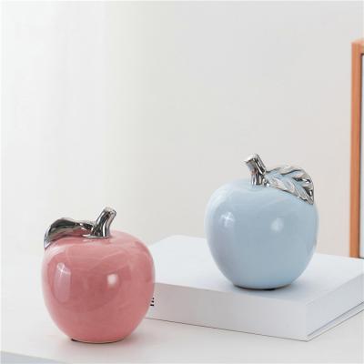 China Handmade Modern Fruit Shape Home Creative Home Table Shape Accessories Decor Items Ceramic Home Decor for sale