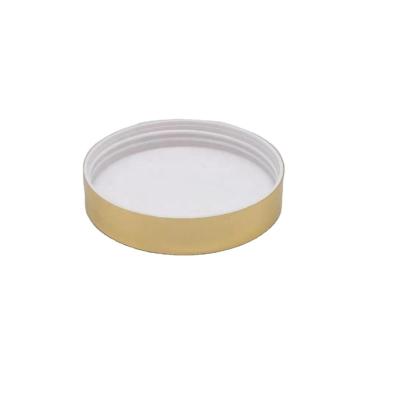 China Non flip 58/400 shinny gold aluminum screw cap aluminum lid for sale