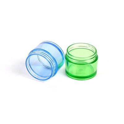 China Customized eco-friendly injection color skin care use cosmetic round shape petg container jars for sale