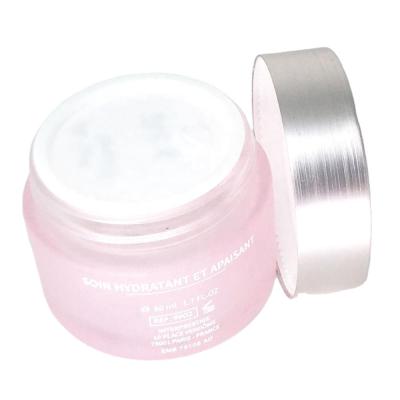 China 30g cosmetic glass cream jar skin care cream for sale