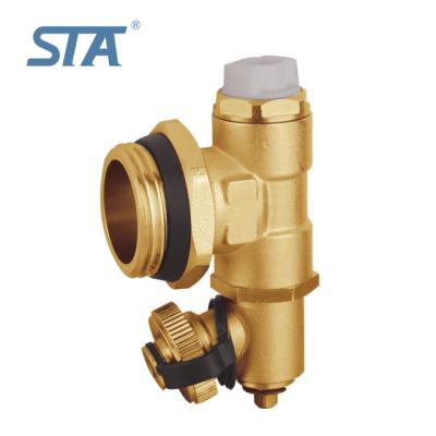 China STA.6306 Modern Tail Part Screw Adjustable Manual Air Vent And Drain For Floor Heating Manifolds for sale