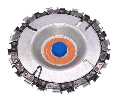 China 1pcs Wood Cutting Disc, 4 Inch Chain Disc Grinder for 100/115 Angle Grinder, 22 Teeth, 5/8