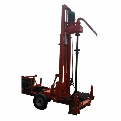 China Trailer Driven Water Well Borehole Drilling Rig Water Rig for sale