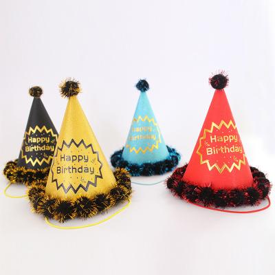 China Beautiful Colorful Custom Factory Direct Cheap Price Party Supplies Colorful Paper Hat Happy Birthday Hat Party Ornament Party Supplies Decorations for sale