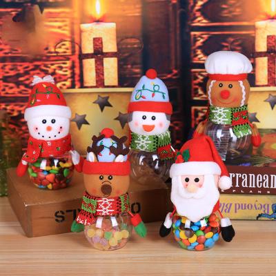 China Christmas Made In China Christmas Decoration Plastic Gift Candy Boxes Santa Claus Milu Deer Design Candy Boxes for sale