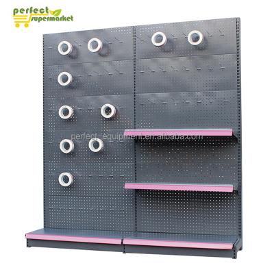 China Wholesale Supermarket Single/Double Sided Double Sided Wire Slatwall Hook Display Rack for sale