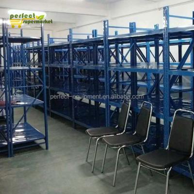 China Wholesale Single Sided Industrial Adjustable Medium Duty Steel Storage Rack Shelving Shelves For Warehouse for sale