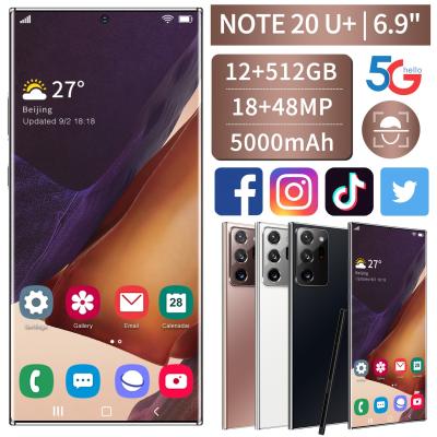 China Dual SIM Card Tecno note20U+ mobile phone 12GB+512GB memory smartphone face large open 5g mobile phone for sale