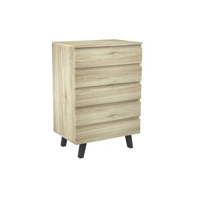 China Modern dresser with 5 drawers furniture storage chest for kid's bedroom and play room with wooden legs for sale