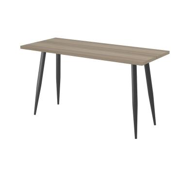 China Promotion Modern Design Cheap Wooden Dining Table With Metal Legs for sale