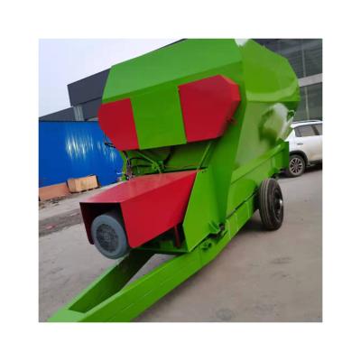 China Factory Industrial Grain Crusher Pulverizer Corn Milling Poultry Pork Automatic Horizontal Animal Feed Mixer for sale