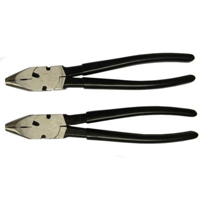 China 8 inch/10 inch American Style Fence Tool, Round Nose Fencing Pliers, Linesman Plier for sale