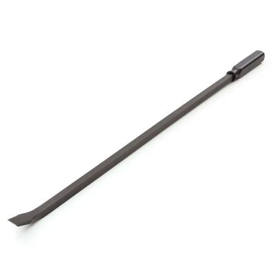 China Carbon Steel 36-Inch Angled Tip Handled Pry Bar With Grabbing Cap for sale