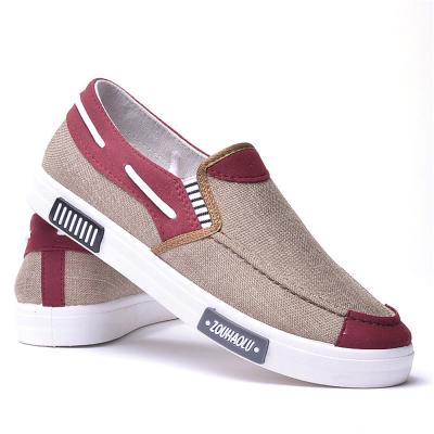 China Fashion Trend Factory Cheap Mens Flat Casual Canvas Shoes Slip On Shoes For Men for sale