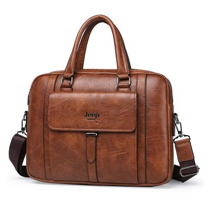 China Business travel bag high quality custom logo handbag laptop bags business leather briefcase for men for sale