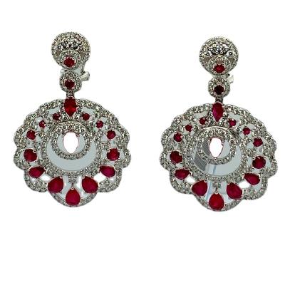 China Other Female Set Of Emerald New Earring Designs Accessories White Gold Women Good Material Good Quality for sale