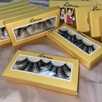 China Korean Reusable Faux Hair Highlights Thick Synthetic Mink Eyelashes OEM ODM ODM Top Quality Silk Customized Package for sale