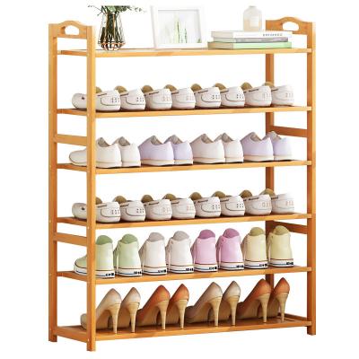 China Modern Multi-Layer 2 -10 Layer Bamboo Shoe Rack For Home Organizer Shelf Entryways Living Room Shoe Shelves Storage for sale