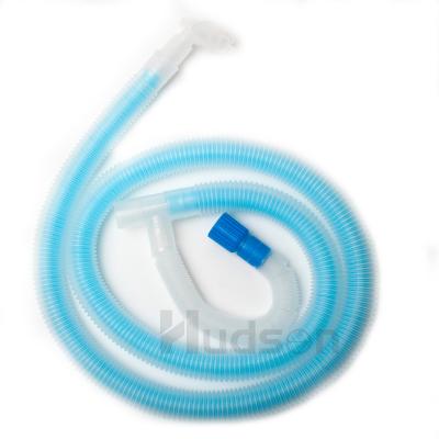 China PE Disposable Anesthesia Breathing Circuit Corrugated Circuit Length 1500mm Coaxial Veterinary Breathing Instrument for sale