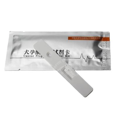 China Dog Pregnancy Test Paper Plastic Progesterone Card Dog Strip Veterinarian Rapid Pregnancy Test Analysis for sale