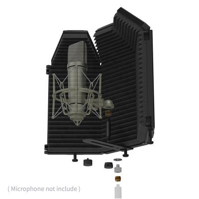 China Noise Canceling Factory Newest Hot Selling 3 Doors Windshield Studio Microphone MIC Isolation Shield for sale