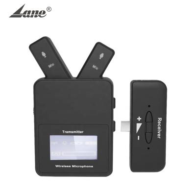 China Type-c reverse aux. Lane W-108 Min 2.4ghz Detachable Cardioid Wireless Lavalier Microphone Lavalier Microphone Lavalier Microphone for sale