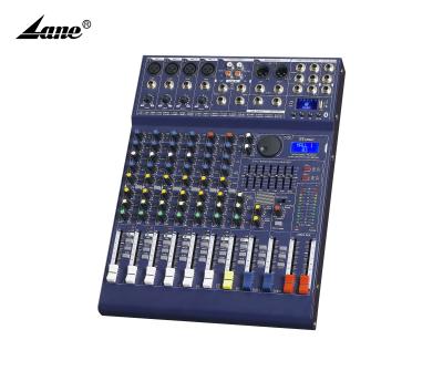 China Professional 36 Lane LGPS8 Manufacturer 8 Channel USB Input DSP Audio Mixer for sale