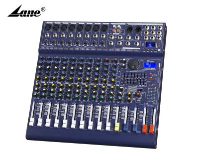 China Custom Wholesale 36 Lane LGPS12 Sound Music 12 Channel Audio Mixer With USB for sale