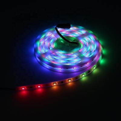 China Warehouse 24V USB LM301H Solar Accessible Outdoor Aluminum Profile Led Strip Light For Car RGB Light for sale