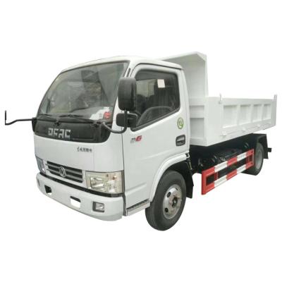 China factory price 120hp 5cbm 4x2 sand dump truck dongfeng diesel transport RHD mini dumper < 4L for sale