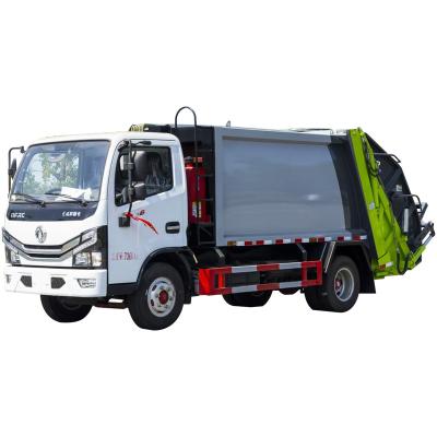 China Building Material Stores 5cbm 6cbm 8cbm Rear Load Compressor Waste Compactor Dongfeng Waste Disposal Collection Truck Demountable Garbage Bin Garbage Truck for sale