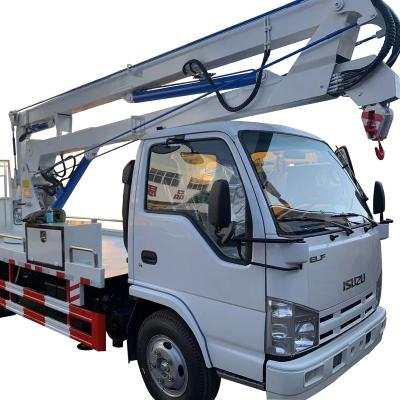 China China ISUZU QL10703HARY 10m work platform aerial bucket truck articulated boom trucks lift boom 10m telescopic for sale < 4L for sale