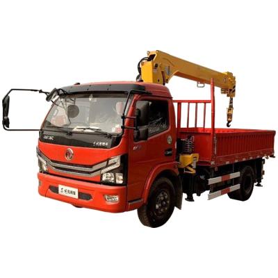 China TRUCK CRANE New DONGFENG 3.2T Truck Mounted Crane Truck With Crane 3.2 Ton Mobile Mini Truck With Telescopic For Sale for sale