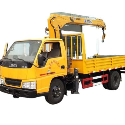 China TRUCK CRANE New ISUZU 5T Truck Mounted Crane Lorry Mounted Crane With Foldable Arm For Sale for sale