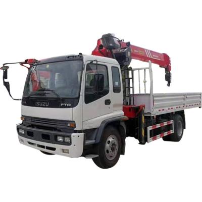 China TRUCK CRANE QL1160VQFRY 4x2 FTR 8T Telescopic Arm Block Handler Truck With Crane Truck-mounted Crane Truck Mounted Crane Manufacturer for sale